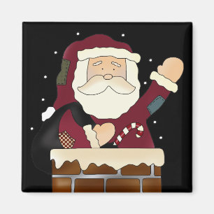 Aimant Le père noël bonnes fêtes