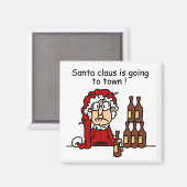 Aimant Le Père Noël va en ville (Recto/Verso)