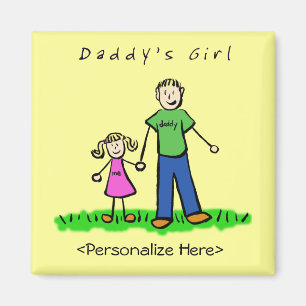 Aimant Le petit bonbon de fille de papa (blond)