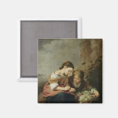 Aimant Le petit vendeur de fruits, 1670-1675 (Recto/Verso)