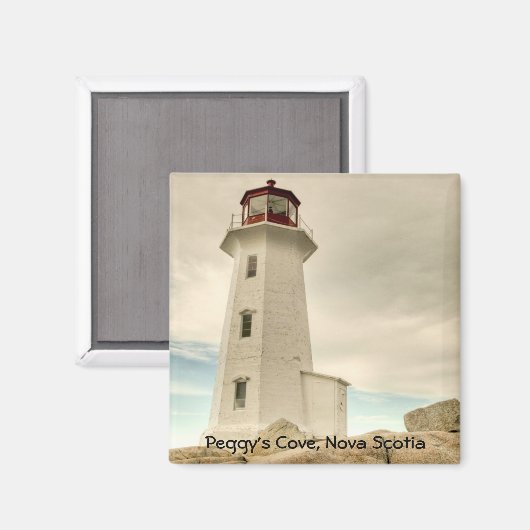 Aimant Le phare, Peggy's Cove, Nouvelle-Écosse. (Recto/Verso)