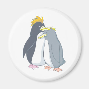Aimant Le pingouin de papa aime maman Penguin