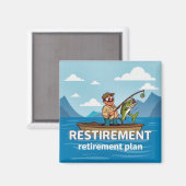 Aimant Le plan de retraite parfait (Recto/Verso)