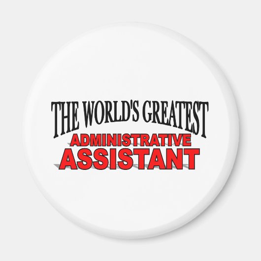 Aimant Le plus grand assistant administratif du monde (Devant)