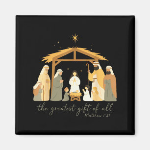 Aimant Le plus grand cadeau pour toute la Nativité de Noë
