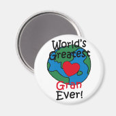 Aimant Le plus grand coeur du monde (Recto/Verso)