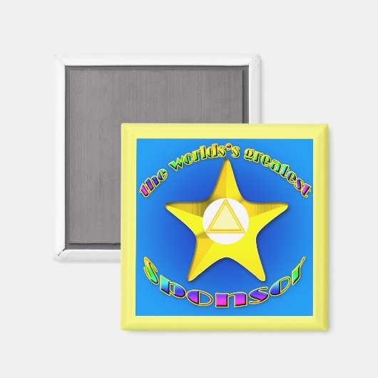 Aimant Le plus grand commanditaire du monde (Recto/Verso)