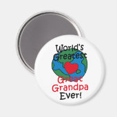 Aimant Le plus grand grand grand grand coeur du monde (Recto/Verso)