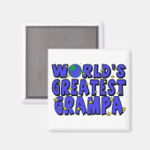 Aimant Le plus grand grand grand papi du monde (Recto/Verso)
