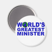 Aimant Le plus grand ministre du monde (Recto/Verso)