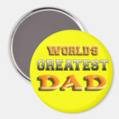 Aimant Le plus grand papa du monde (Recto/Verso)