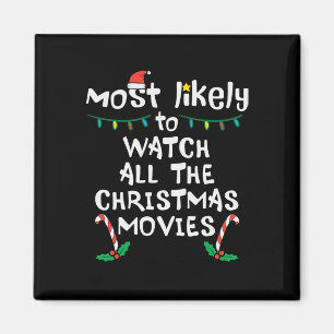 Aimant Le plus probable regarder le film de Noël Xmas Fam