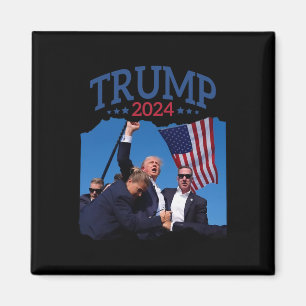 Aimant Le poing court a tapé 2024 Priez pour Trump ne don