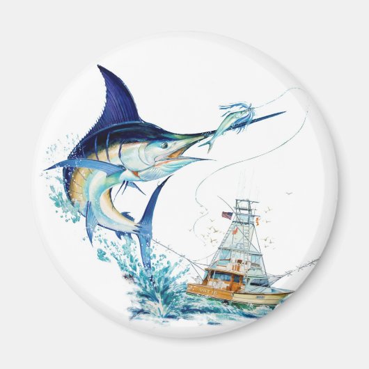 Aimant Le poisson-voilier prend l'appât (Devant)