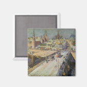 Aimant Le pont de la rivière Moskva, 1914 (Recto/Verso)