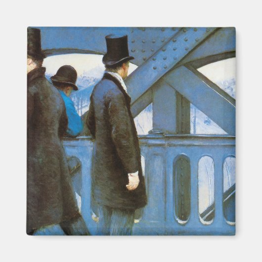 Aimant Le Pont de l'Europe par Gustave Caillebotte (Devant)