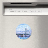 Aimant Le pont Mackinac (In Situ (Lave-vaisselle))