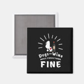 Aimant Le Poodé Et Le Vin Font Tout Bien (Recto/Verso)