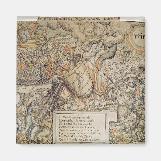 Aimant Le pot de fusion renversant (Devant)