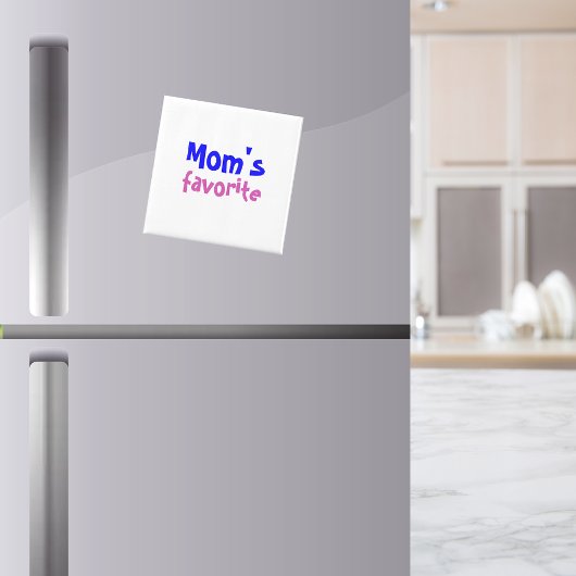 Aimant "Le préféré de maman" Citation de Rivalité Mignonn