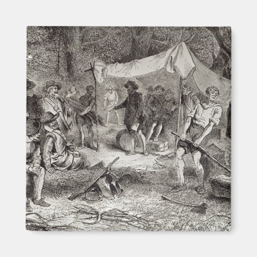 Aimant Le premier jour à Jamestown (Devant)