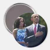 Aimant Le président Barack & Michele Obama (Recto/Verso)