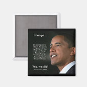 Aimant Le président Obama aimait commémoratif (Recto/Verso)