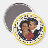 Aimant Le président Obama garde un gros 3 pouces (Recto/Verso)