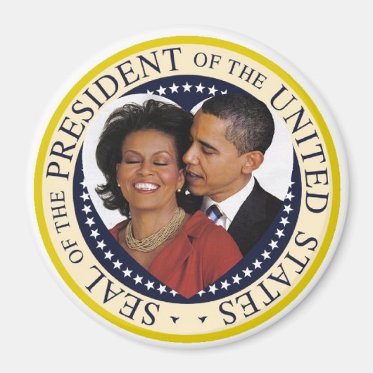 Aimant Le président Obama garde un gros 3 pouces (Devant)