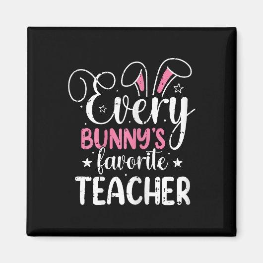 Aimant Le professeur préféré de tous les lapins Pâques dr (Devant)