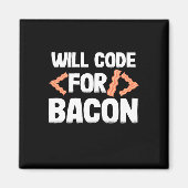Aimant Le Programmeur Va Code Pour Bacon (Devant)