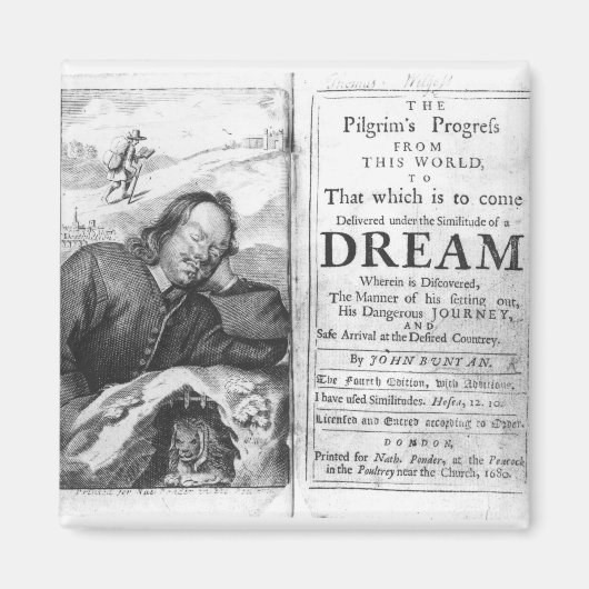 Aimant Le progrès du pèlerin' (Devant)