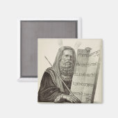 Aimant Le prophète Moïse avec les tablettes de la loi (Recto/Verso)