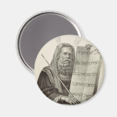 Aimant Le prophète Moïse avec les tablettes de la loi (Recto/Verso)