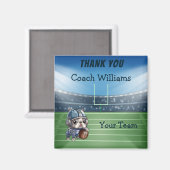 Aimant Le quarterback de bulldog français plus que vous n (Recto/Verso)