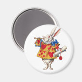 AIMANT LE RABIT BLANC D'ALICE AU WONDERLAND (Recto/Verso)