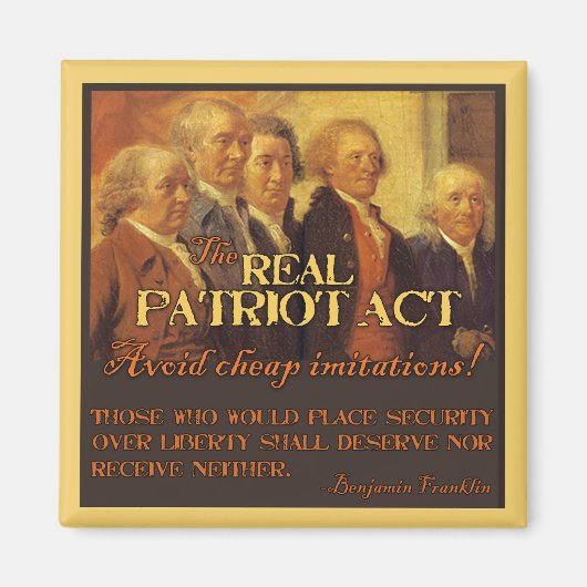 Aimant Le Real Patriot Act, Les Pères Fondateurs (Devant)