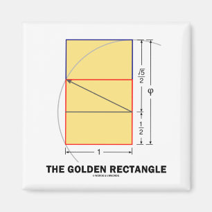 Aimant Le rectangle d'or (rapport mathématique)