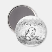 Aimant Le réfrigérateur de mon bébé (Recto/Verso)