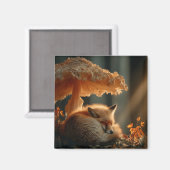 Aimant Le Renard Rouge Dort Sous Le Champion Géant (Recto/Verso)
