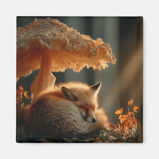 Aimant Le Renard Rouge Dort Sous Le Champion Géant (Devant)