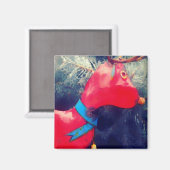 Aimant Le renne rouge (Recto/Verso)