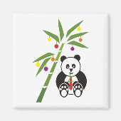 Aimant Le repas de Noël de Panda (Devant)