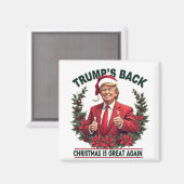 Aimant Le retour de Noël de Trump à Père Noël (Recto/Verso)