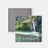 Aimant Le Riverwalk de San Antonio (Recto/Verso)