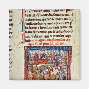 Aimant Le Roi Arthur et Guinevere observant a