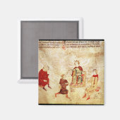 Aimant Le roi Arthur sur son trône entouré (Recto/Verso)