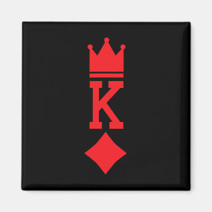 Aimant Le roi des Diamants Jouer Carte Costume d'Hallowee