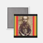 Aimant Le roi Selassie I dans sa jeunesse (Rasta Heart) (Recto/Verso)