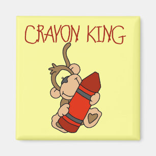 Aimant Le Roi Tshirts et cadeaux de crayon de singe